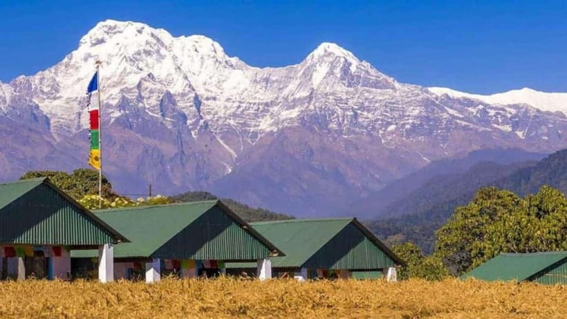 Pokhara: Annapurna Foothills Day Hike with Transfers - Australian Base Camp viewpoint: Annapurna and Machhapuchhre when the sky cooperates