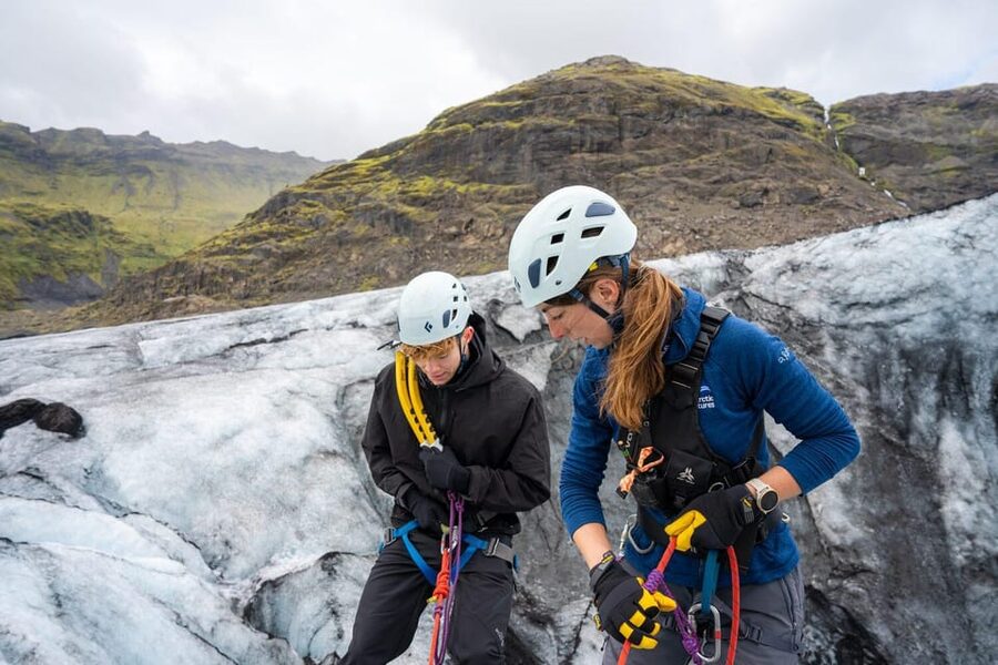 Reykjavík: Sólheimajökull Glacier Hike & Ice Climbing Intro - Safety gear and fit: crampons, helmet, harness, ropes