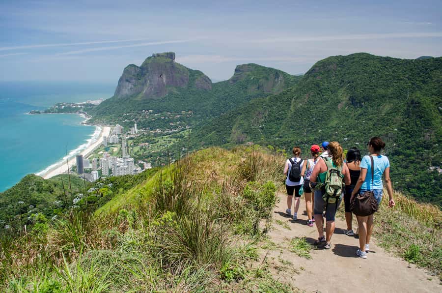 Rio de Janeiro: Vidigal Favela Tour and Two Brothers Hike - The Hike Starts in the Forest: Rocinha, Then Pedra Landmarks