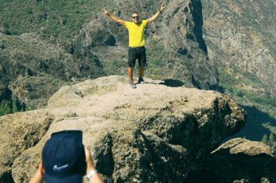 Roque Nublo: hiking on volcanoes with Sky Rebels - Stop 1: Barranco de Fataga and the Santa Lucía Valley views