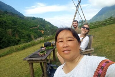 Sapa Trekking / Hiking through Sapa Valley with native Hmong - Day 2: Hoang Lien National Park trails with waterfalls and forest paths