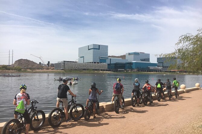 Scottsdale Parks, Tempe Town Lake Hole in the Rock Hike - Start at the Scottsdale Greenbelt: Eldorado Park by bike