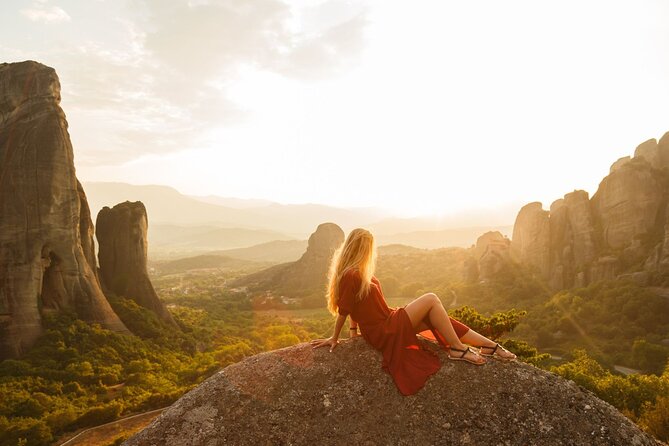 Secret Caves of Meteora - Sunset Hike - What You See: Bandovas Hermitages, the Prison Story, and Cave Exteriors