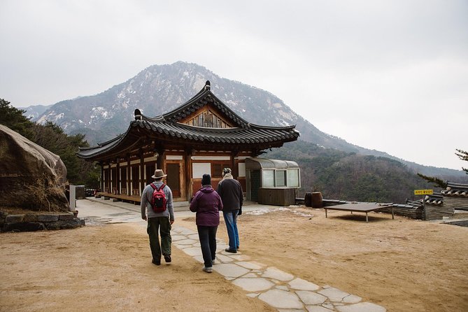 Seoul Mountain Hike: Temples, Folklore & Traditional Meal - The hike route: steep early effort, then temple and views
