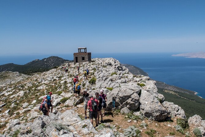 Small Group Hiking on Mount Akramitis in Rhodes - The descent on a stony path: where good planning shows