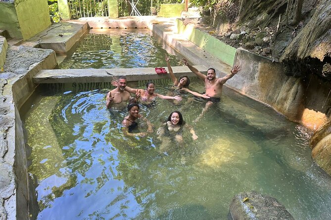 Soufriere Adventure Nature Trail Hike | Waterfall | Mud Baths - Stop 1: Pitons Viewpoint for Fast Photo Power