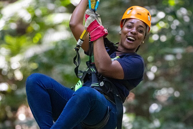 St Lucia Ultimate 3: Aerial Tram, Zipline and Hiking at Rainforest Adventures - The 8-cable canopy zipline course: the main event