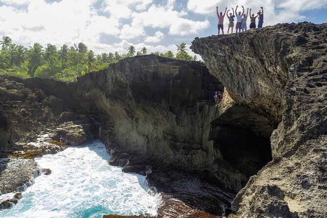 Taino Indian Cave, Arecibo Hike and Beach Tour from San Juan - La Poza Del Obizpo beach stop: warm turquoise water and the best way to spend it