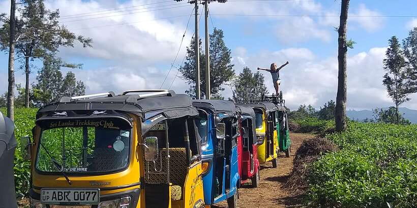 Tuk-Tuk Safari Liptons seat,Tea Fields Hike,TeaFactory Tour - What to pack and how to pace your day (so it feels good)