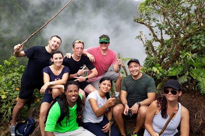 Volcano Caldera (Mt. Liamuiga) Trek / Hike - Mt. Liamuiga crater rim: where the views actually hit
