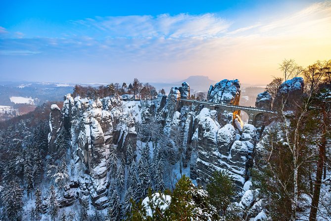 Winter Fairytale The BEST of Bohemian & Saxon Switzerland Hiking Tour - Prague morning pickup and the minivan that keeps you sane