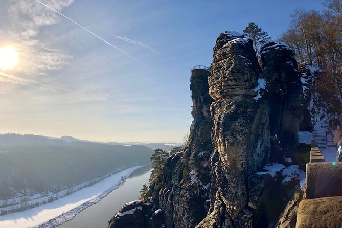Winter Fairytale The BEST of Bohemian & Saxon Switzerland Hiking Tour - Hřensko stop: where the Czech day breathes before the German side