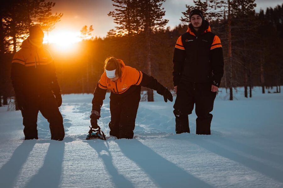 Ylläs: Forest Hike with Snowshoes - The Snowshoe Lesson on an Easy Trail (2–3 km)